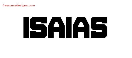 Isaias Titling Name Tattoo Designs