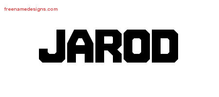 Jarod Titling Name Tattoo Designs