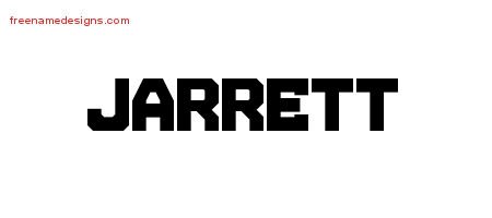 Jarrett Titling Name Tattoo Designs