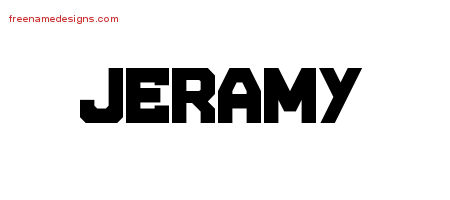 Jeramy Titling Name Tattoo Designs