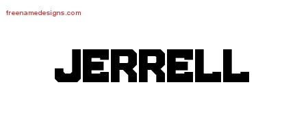 Jerrell Titling Name Tattoo Designs