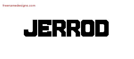 Jerrod Titling Name Tattoo Designs