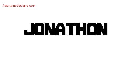 Jonathon Titling Name Tattoo Designs