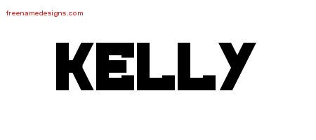 Kelly Titling Name Tattoo Designs