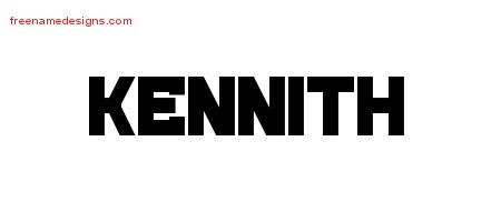 Kennith Titling Name Tattoo Designs
