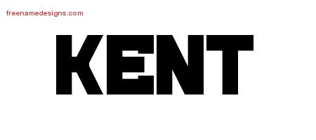 Kent Titling Name Tattoo Designs