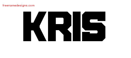 Kris Titling Name Tattoo Designs