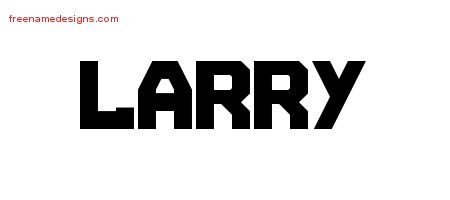 Larry Titling Name Tattoo Designs