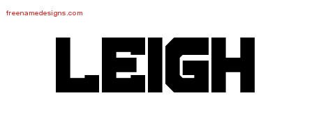 Leigh Titling Name Tattoo Designs