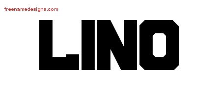 Lino Titling Name Tattoo Designs