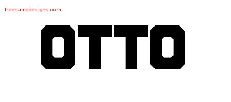 Otto Titling Name Tattoo Designs