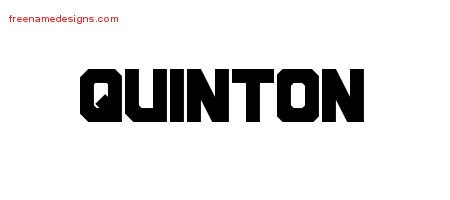 Quinton Titling Name Tattoo Designs