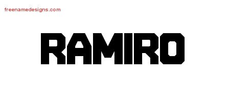 Ramiro Titling Name Tattoo Designs