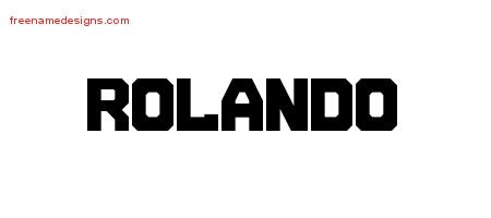 Rolando Titling Name Tattoo Designs