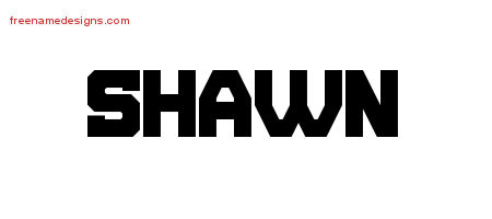 Shawn Titling Name Tattoo Designs