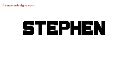 Stephen Titling Name Tattoo Designs