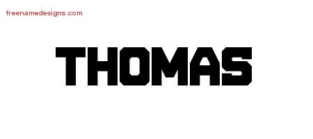 Thomas Titling Name Tattoo Designs