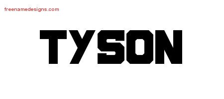 Tyson Titling Name Tattoo Designs