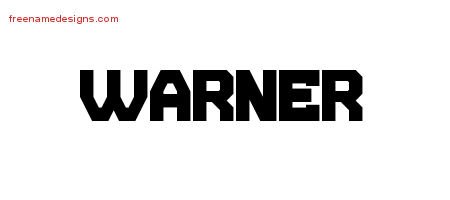 Warner Titling Name Tattoo Designs