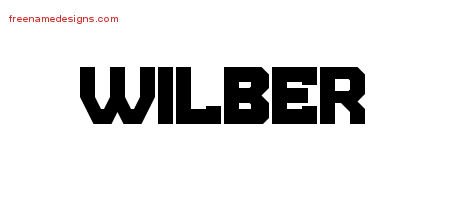 Wilber Titling Name Tattoo Designs