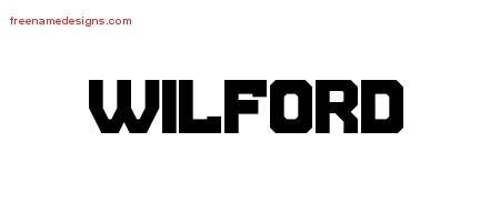 Wilford Titling Name Tattoo Designs