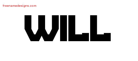 Will Titling Name Tattoo Designs