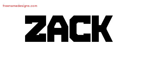Titling Name Tattoo Designs Zack Free Download - Free Name Designs