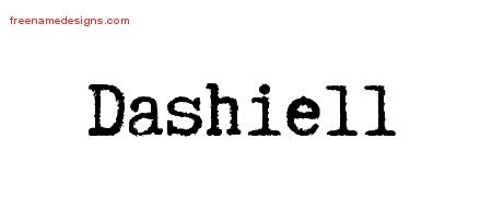 Dashiell Typewriter Name Tattoo Designs