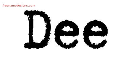 Dee Typewriter Name Tattoo Designs
