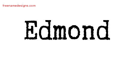 Edmond Typewriter Name Tattoo Designs