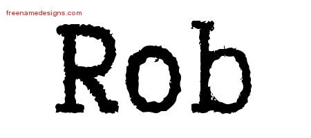 Rob Typewriter Name Tattoo Designs