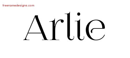 Arlie Vintage Name Tattoo Designs