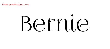 Bernie Vintage Name Tattoo Designs