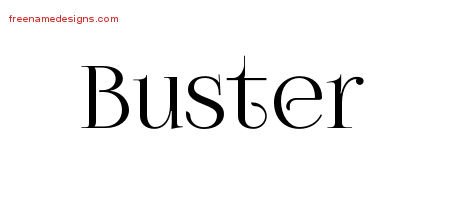 Buster Vintage Name Tattoo Designs