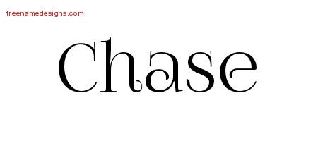 Chase Vintage Name Tattoo Designs