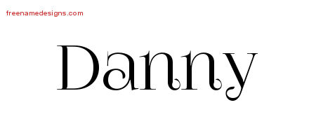 Danny Vintage Name Tattoo Designs