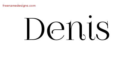Denis Vintage Name Tattoo Designs