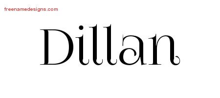 Dillan Vintage Name Tattoo Designs