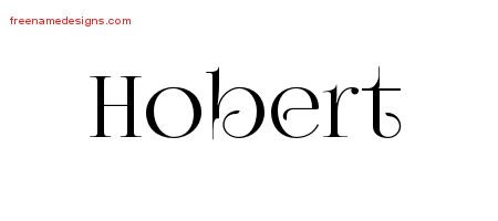 Hobert Vintage Name Tattoo Designs