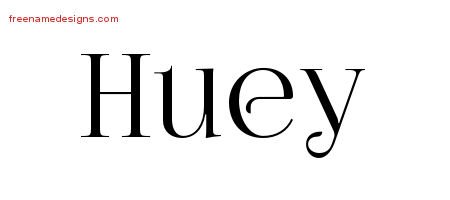 Huey Vintage Name Tattoo Designs