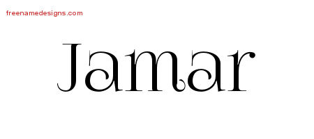Jamar Vintage Name Tattoo Designs