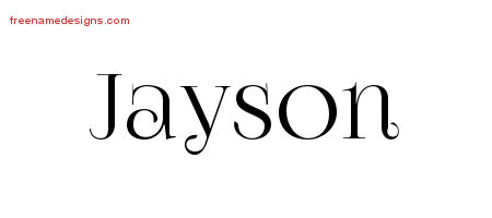 Jayson Vintage Name Tattoo Designs