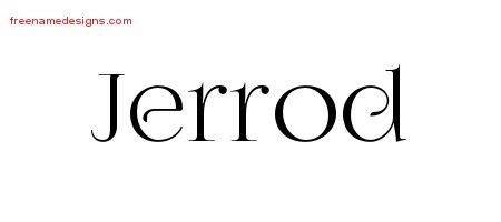 Jerrod Vintage Name Tattoo Designs