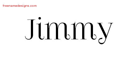 Jimmy Vintage Name Tattoo Designs