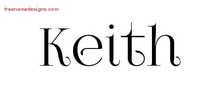 Keith Vintage Name Tattoo Designs