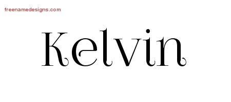 Kelvin Vintage Name Tattoo Designs