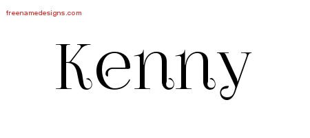 Kenny Vintage Name Tattoo Designs