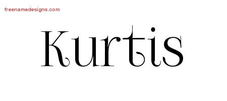 Kurtis Vintage Name Tattoo Designs