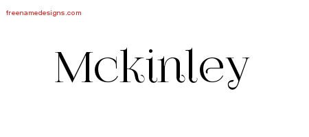 Mckinley Vintage Name Tattoo Designs