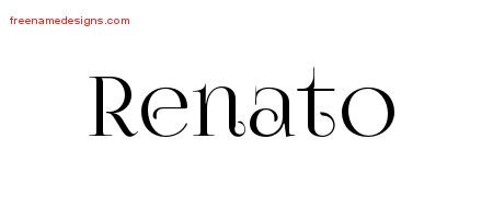 Renato Vintage Name Tattoo Designs